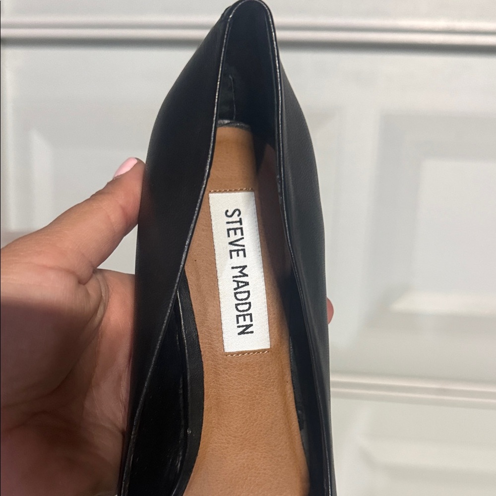 Steve Madden Black Platform Heels - Picture 3 of 5